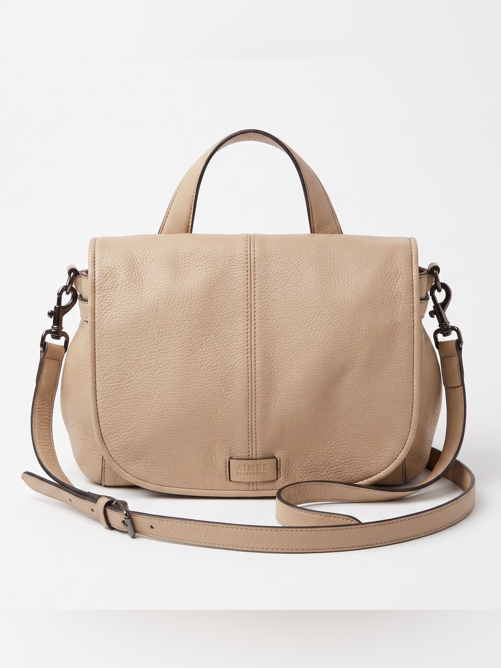 AIMEE KESTENBERG TAN LEATHER CROSSBODY PURSE